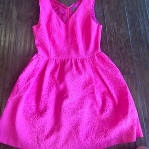 Hot Pink Fabric dress